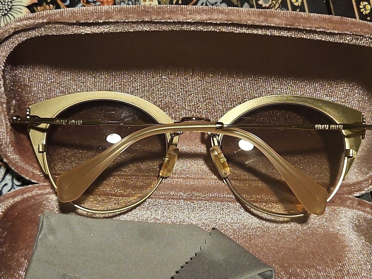 mio&rui♡ Miu Miu MU 52YS L (54 - 21) with Blue lenses and Pink frame