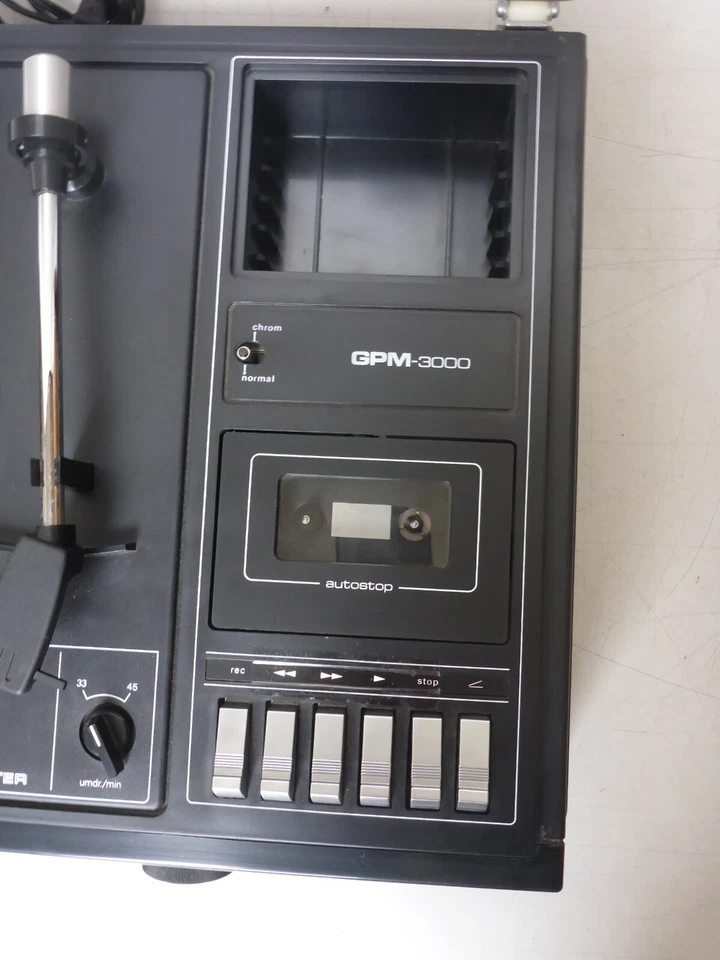 Ancien Système Hifi Tourne-Disque Radio Kas. GPM-3000 3-in-1 Stéréo Music Center - Photo 4/4