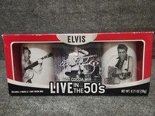 ELVIS LIVE IN THE 50'S Mug Gift Set with Hot Cocoa Mix