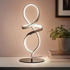 Modern Table Lamp, LED Spiral Lamp, Stepless Dimmable Bedside Lamp, Contempor...