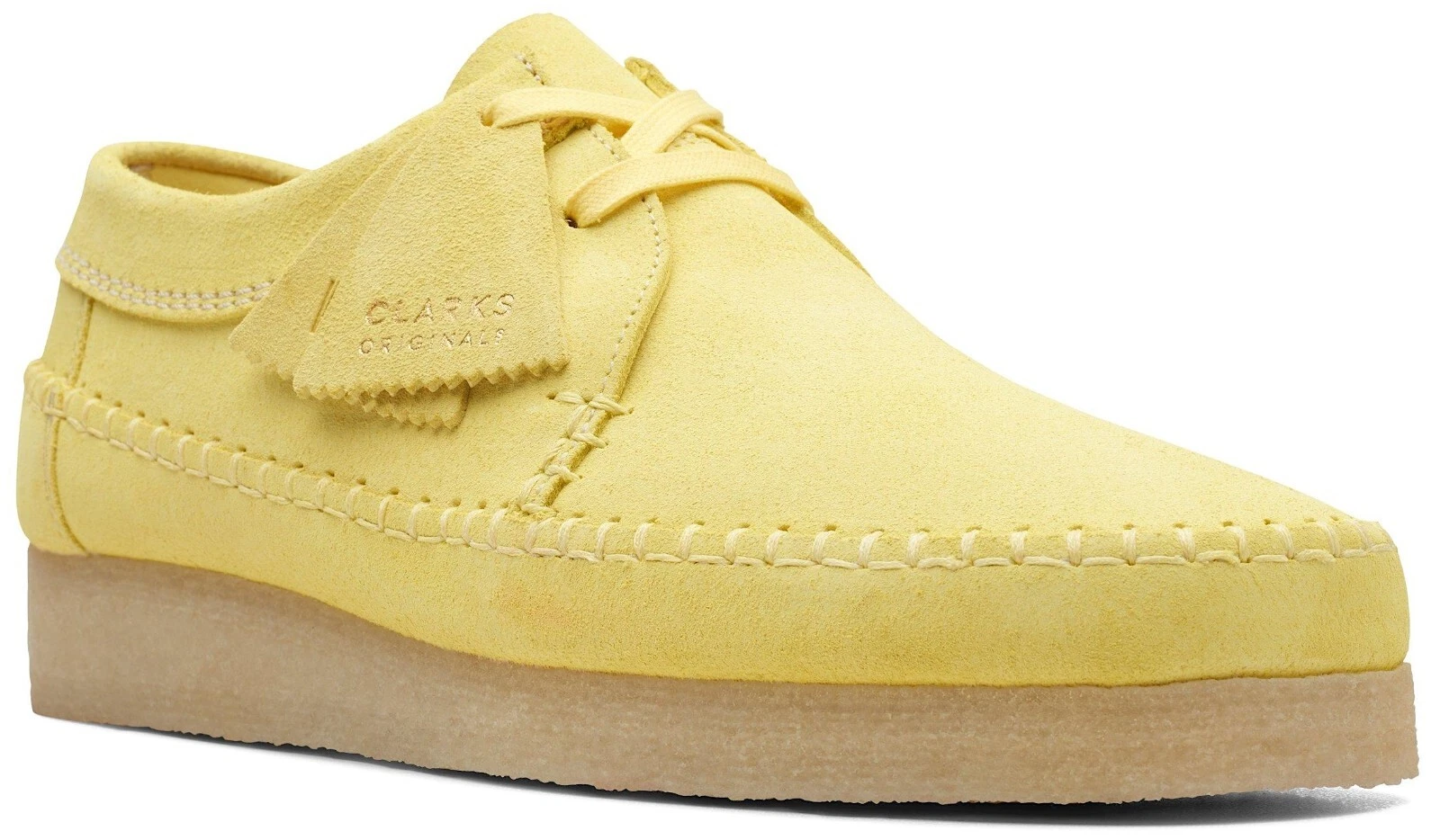 Scarpe stringate Clarks Originals uomo Weaver Oxford giallo brillante scamosciate 26169440