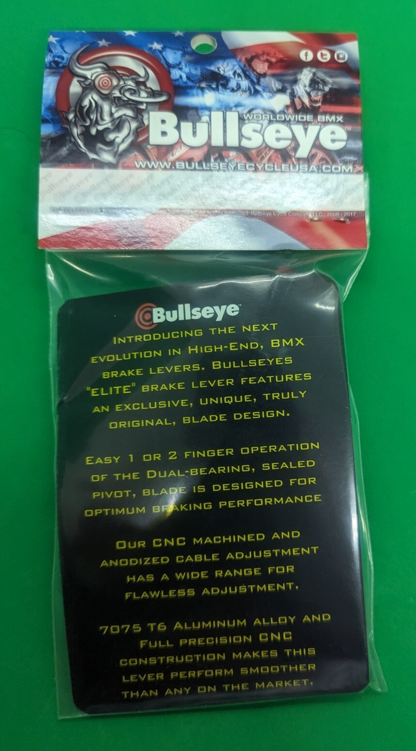 NOS BMX Red Anodized Bullseye Brake Lever Sealed In Bag eBay