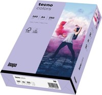 Inapa Farbiges Druckerpapier Papier Tecno Colors 160G/M² A4 250 Blatt Violett