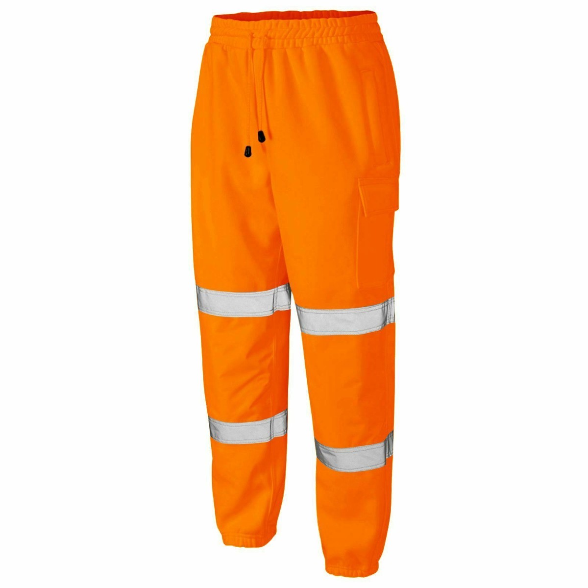 Hi Vis Viz Combat Style Trousers Jogging Bottoms Work wear Joggers