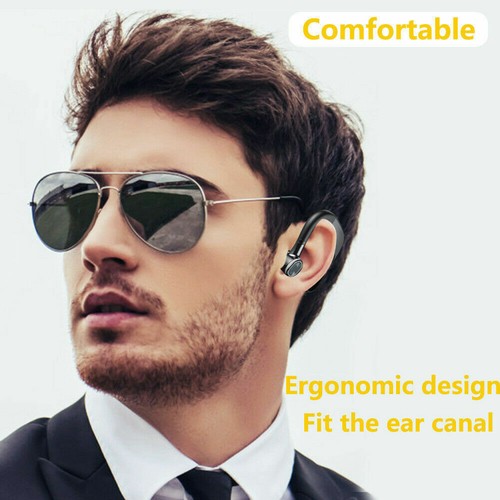 Bluetooth Headset Stereo Wireless Earphone Business Headphone for Call Work - Picture 5 of 11