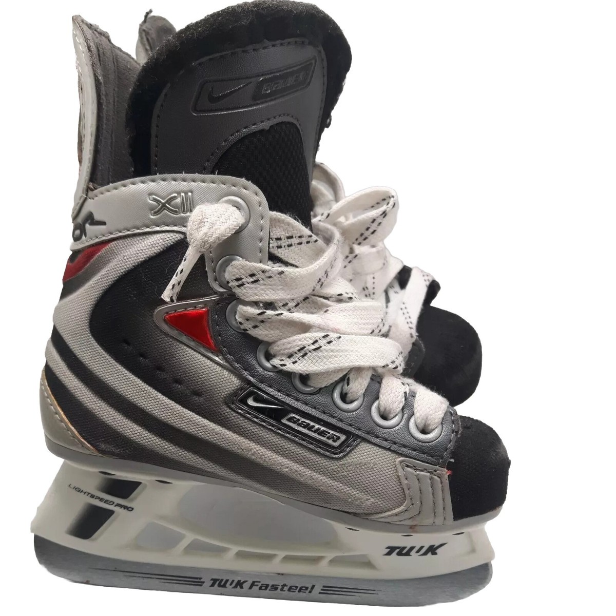 Bauer Nike Vapor XII Tuuk Fasteel Lightspeed Pro Y11 Youth Hockey Skates  Junior