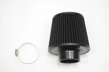 1320 Performance 2.5 inch Universal air filter cone reusable short version Black