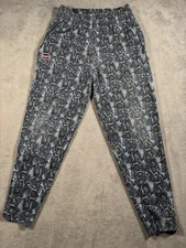 VINTAGE 90s Crazy Parachute Pants Adult Medium Snake Skin Bodybuilder Otomix MC