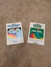 Vintage Instruction Manuals Atari Activision Ice Hockey Tennis