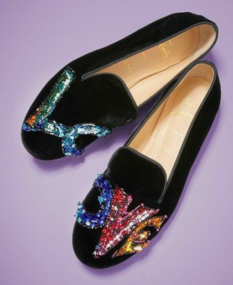 Christian Louboutin Black Velvet Dress 