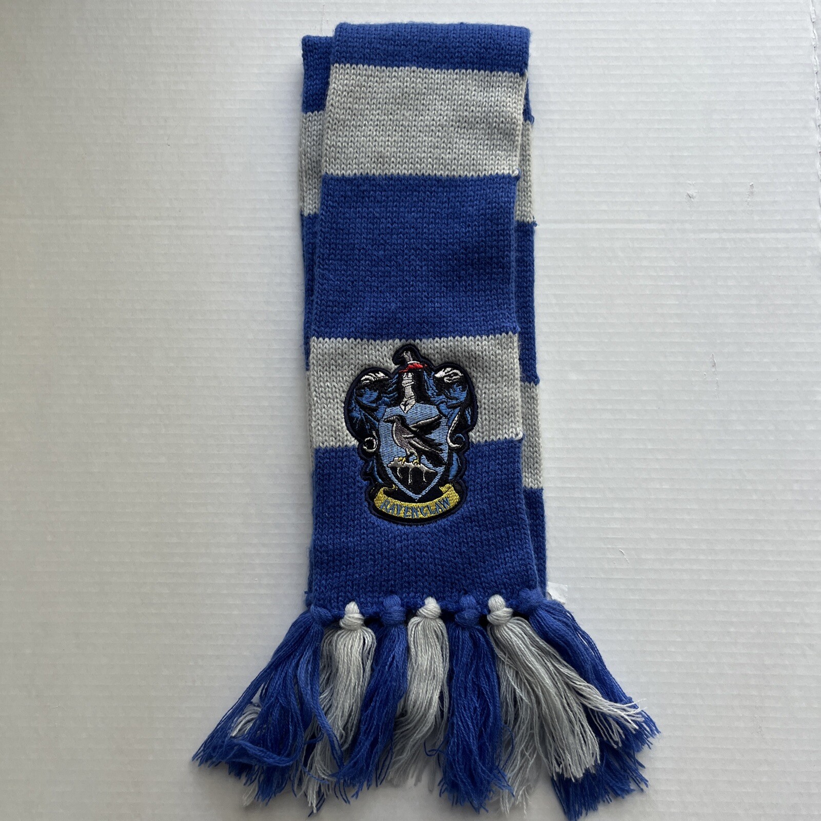 Harry Potter Ravenclaw House Scarf Blue Silver Striped-image