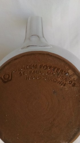 Deneen Southmoreland Coffee Mug Blue Gray Stoneware Kansas City Urban Inn - Picture 6 of 6