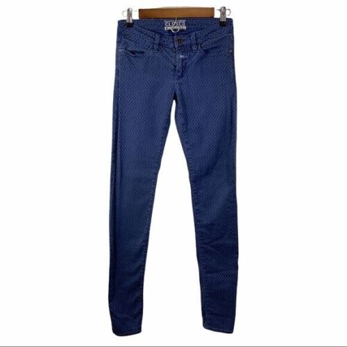Geschlossene JULI Skinny Jeans blau karierter Druck, Größe 26 - Bild 1 von 11