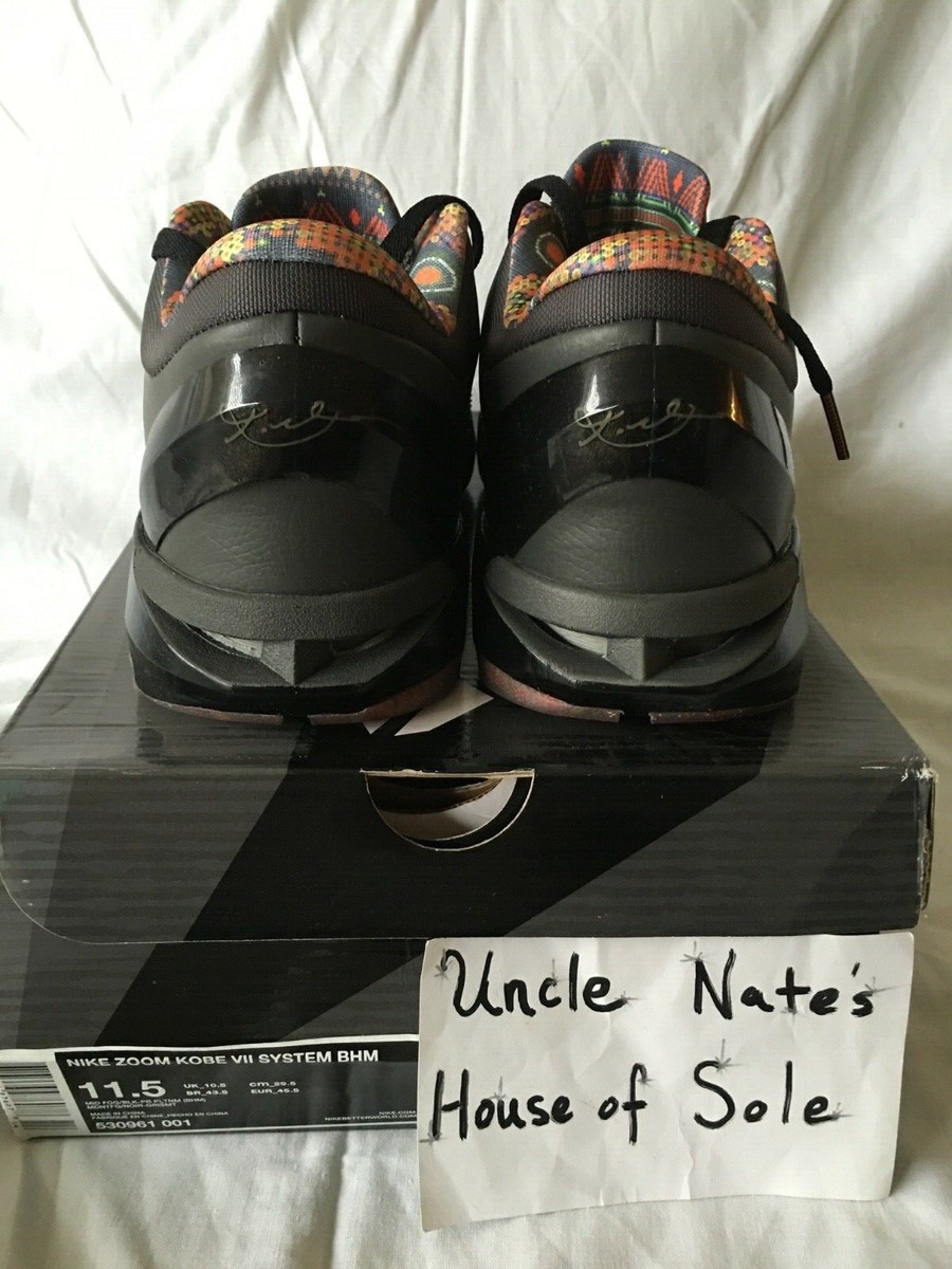 NIKE KOBE 7 BHMカラー　27cm　中古 Nike Kobe VII (7) 'Black History Month' - Official Images