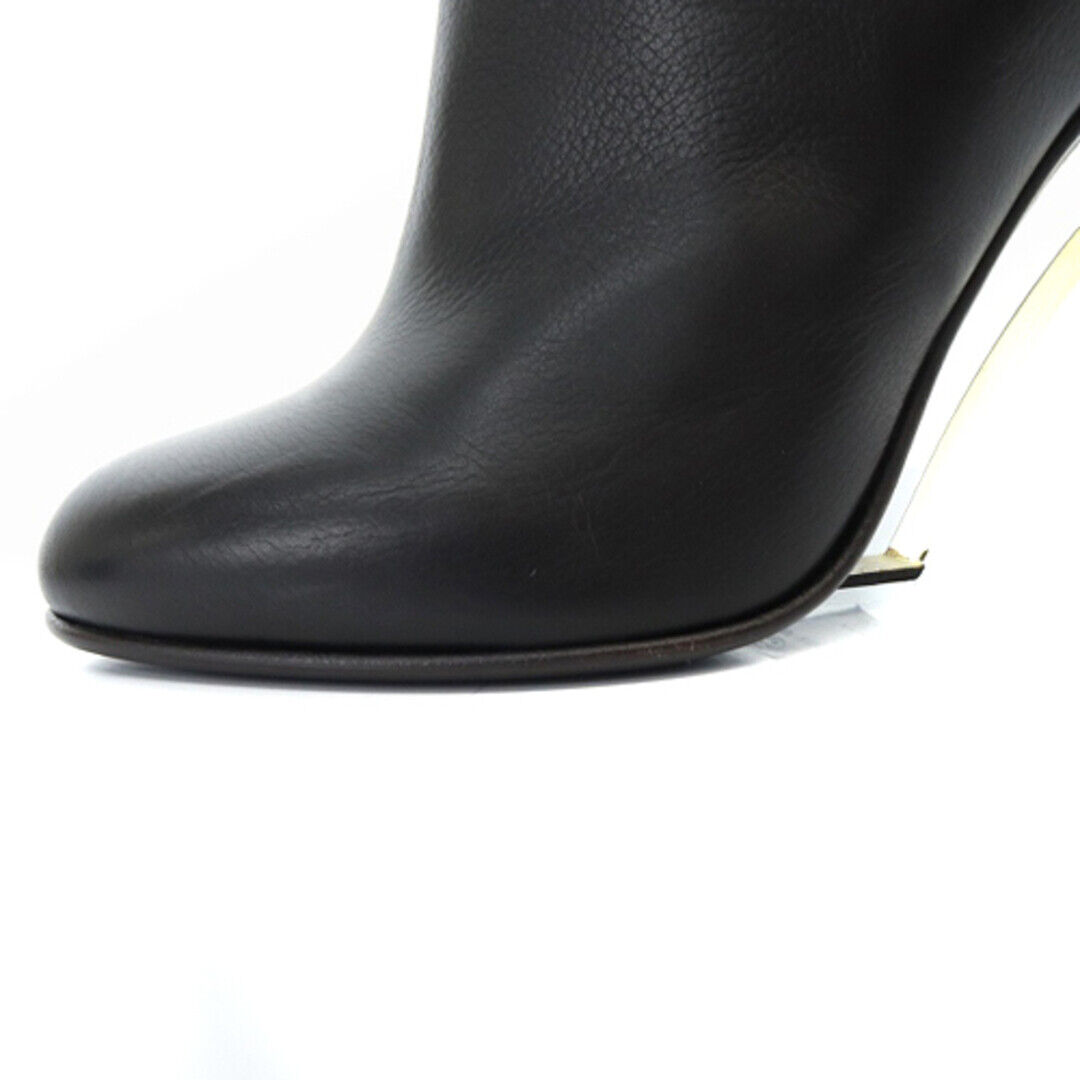 Dries Van Noten Clear Heel Boots Short Leather 36.5 23.5cm Dries Van Noten Clear Heel Boots Short Leather 36.5 23.5cm