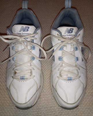 New Balance Women's WX608WB5 White/Blue Cross Training Walking