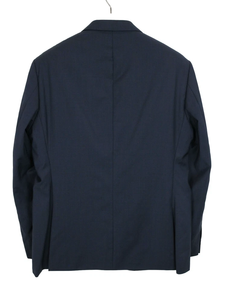 HUGO BOSS C-James1S Blazer Men's US 42 Single Breasted Wool Patterned Blue - Image 4 of 4