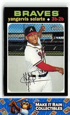 Yangervis Solarte 2020 Topps Heritage #616 Atlanta Braves Baseball