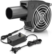 BBQ Fan Air Blower 97mm, Variable Speed Centrifugal Fans with 110V/120V AC Plug,
