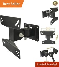 TV Monitor Wall Mount Tilt Swivel Small Bracket Fits 14 17 19 20 22 24 Inch L...