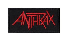 Parche de ántrax American Heavy Thrash Speed Groove logotipo de banda de metal alternativo