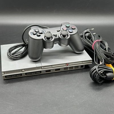 Sony Playstation 2 PS2 Silber Konsole Slim inkl. Controller