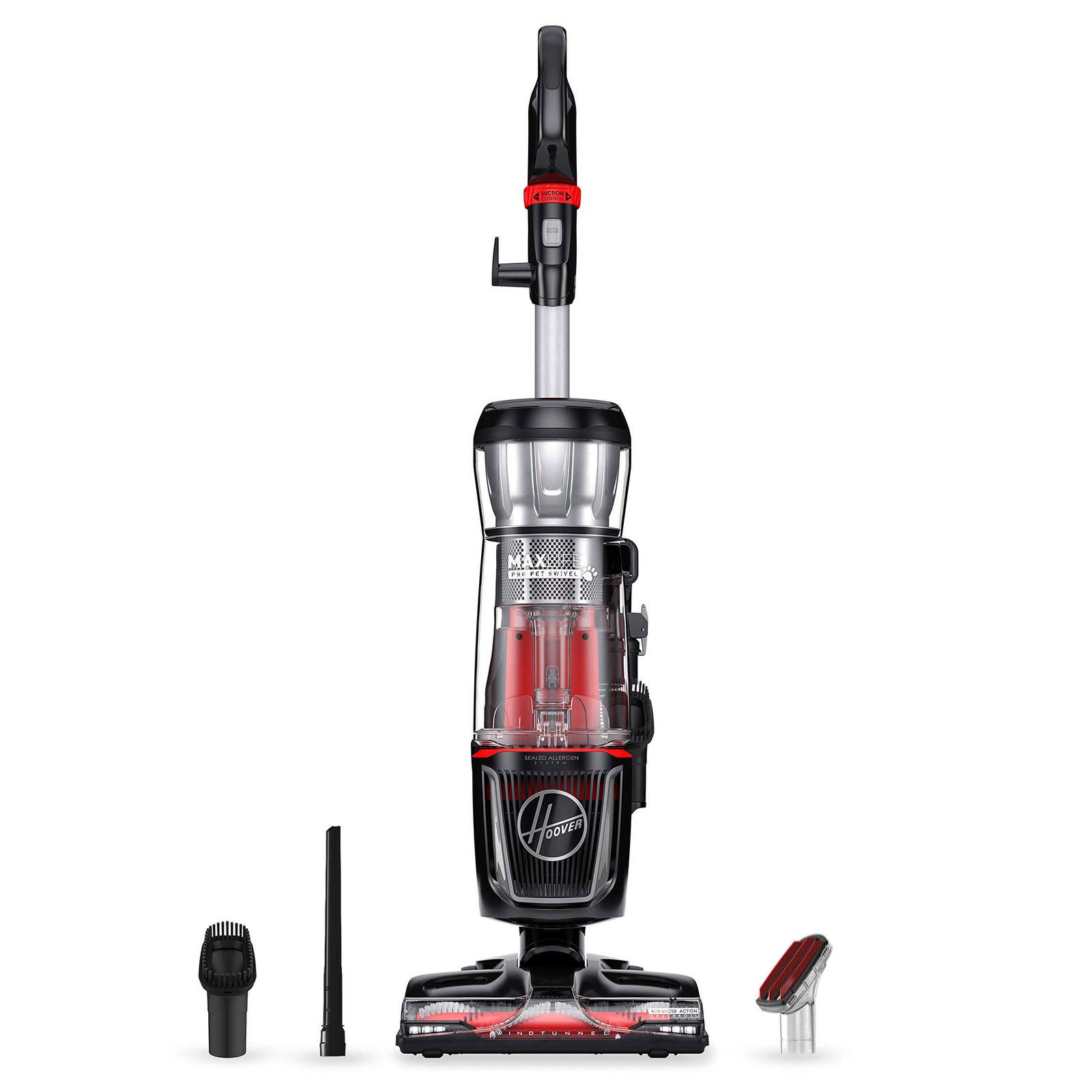 Hoover MAXLife Pro Pet Swivel Vacuum Cleaner, Bagless Upright Vac, HEPA Media