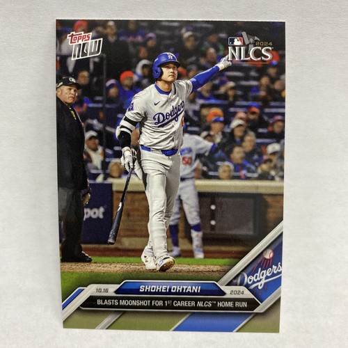 Shohei Ohtani 2024 Topps Now 839 Los Angeles Dodgers 839 NLCS Moonshot blast 