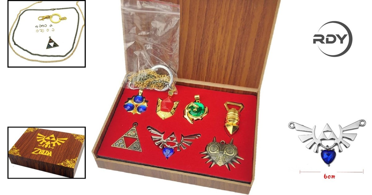 Legend of Zelda Twilight Princess Necklace Set with Hylian Shield