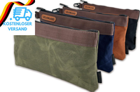 Robuste Werkzeugtasche Aus Gewachstem Segeltuch - 4 Taschen, 30.5 Cm, Mit ReißVe