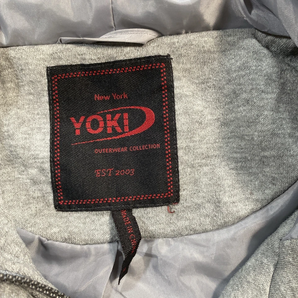 CHAQUETA ABRIGO CON CAPUCHA GRIS YOKI NEW York mujer m *leer* y *ver fotos* Foto 2 de 4