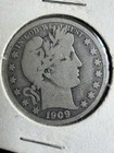 1909 S Barber Half Dollar 50c San Francisco