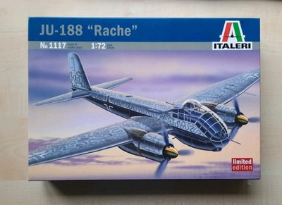 Italeri JU-188 Rache 1/72 Flugzeug 1117 Limited Edition Bausatz