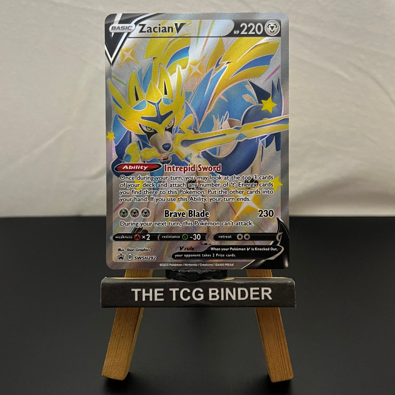 Zacian V SWSH292 Black Star Promo Near Mint NM - Pokémon TCG - Sword & Shield