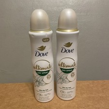 2 Dove Ultimate Dry Spray Antiperspirant Deodorant Cucumber Water  Mint,3.8 Oz.