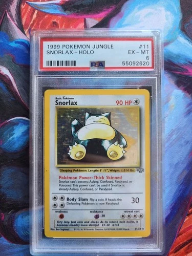 Pokemon Vintage- Snorlax #11 holo EN PSA 6 (EX-MT)Jungle Set
