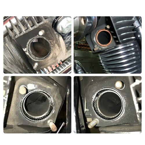 2PCS Joint de tuyau d'échappement pour moto avec processus d'installation effic - Afbeelding 3 van 11