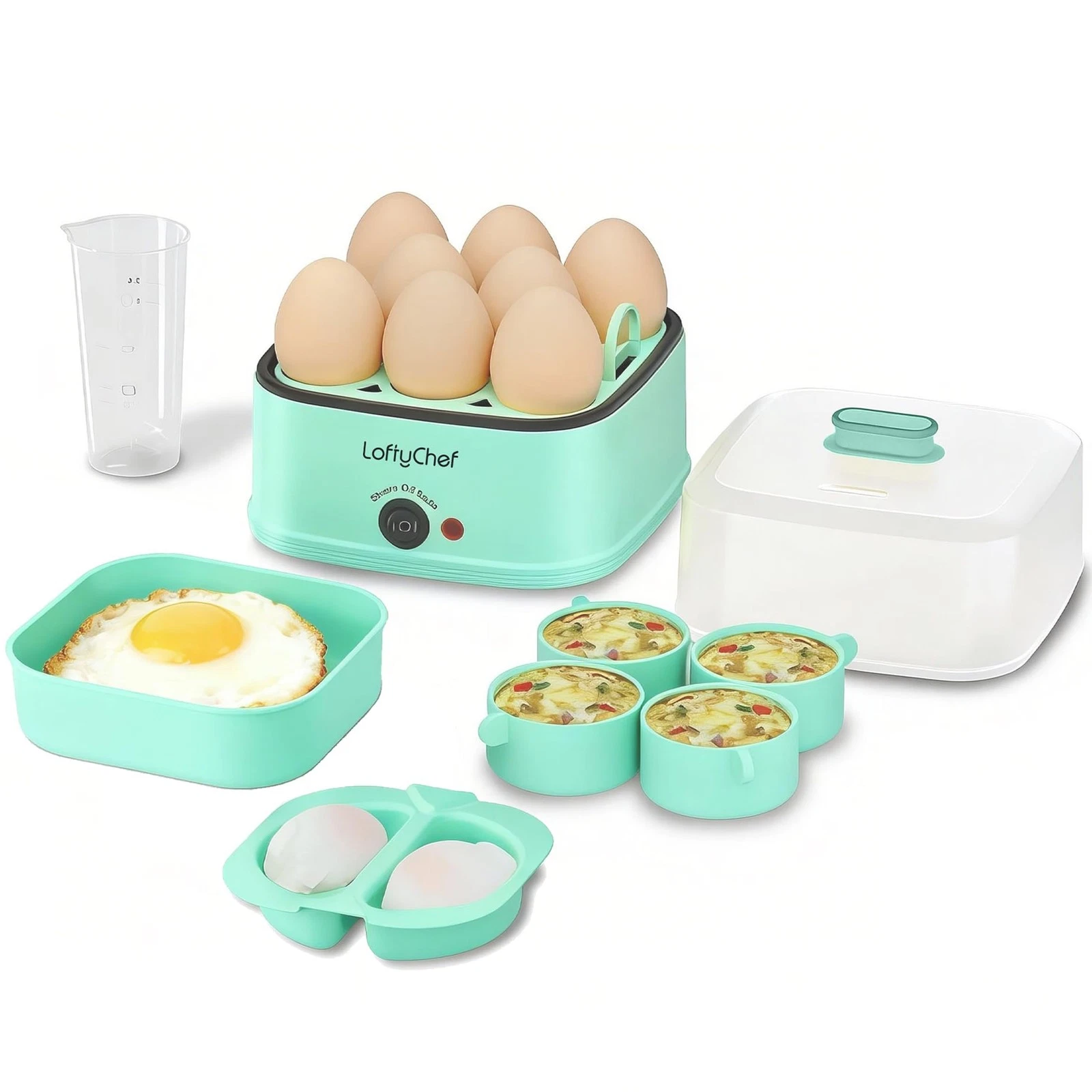 8-in-1 Electric Egg Cooker for Soft, Medium, Hard boiled eggs, Auto Shut-Off ...
Opens in a new wind