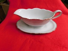 Sauciere mit Goldrand, Bavaria, alt, Vintage