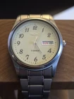 Vintage Seiko Titanium 7N43-9090 Day Date Quartz Watch Original Bracelet