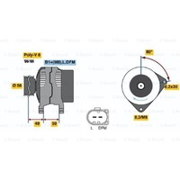 Bosch Lichtmaschine Generator 70A 14V FüR Skoda Fabia I Combi 1.4 16V