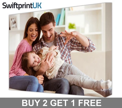 Canvas Print Personalised Photo Custom Picture Framed Ready to Hang WallArt Gift - Image 1 of 4