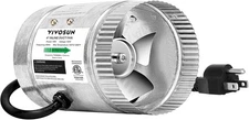4 Inch Inline Duct Fan 100 CFM, HVAC Exhaust Ventilation Fan with Low Noise