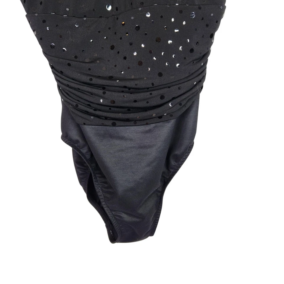 MAGICSUIT Traje de Baño Mujer Pequeño Negro Una Pieza Acanalado Adornado Control Abdomen Foto 4 de 4