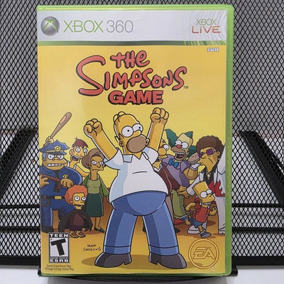 #ad The Simpsons Game Xbox 360 Complete CIB – Manual amp; Poster Included Tested $68.37