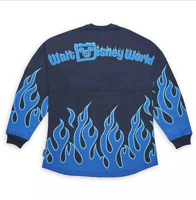 Disney Spirit Jersey Hades Sサイズ ブラック/ブルー Disney World Hades Spirit Jersey Hercules Villains Blue Flames