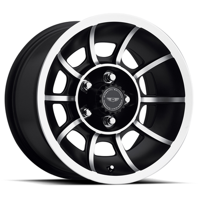 Set 4 American Racing Vintage VN47 Vector 15x8.5 5x4.5 Black