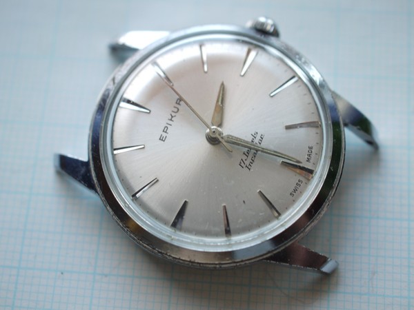 EPICUR 17 Jewels Incablock Handaufzug Uhr Swiss Ref. 33/866929 Durchmesser Ø 33mm funktioniert