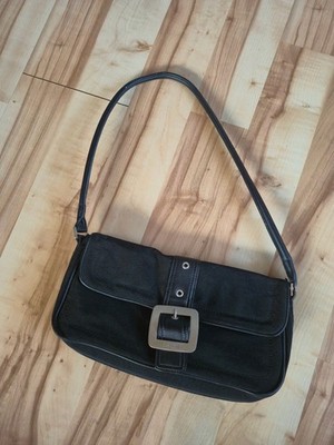 Esprit Damen Handtasche schwarz  viele Fächer