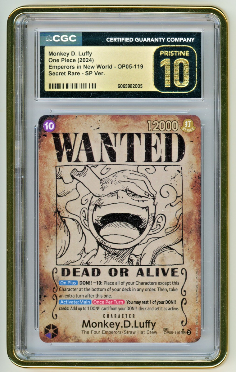2024 ONE PIECE モンキー・D・ルフィ WANTEDカード #119 Monkey.D.Luffy (Wanted Poster) OP05-119 Emperors in the New World
